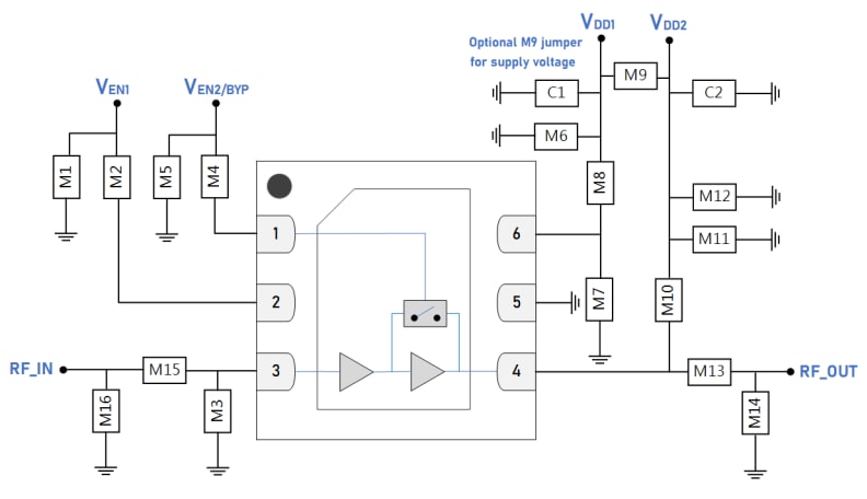 Schematic - Guerrilla RF GRF5617 Power Amplifier